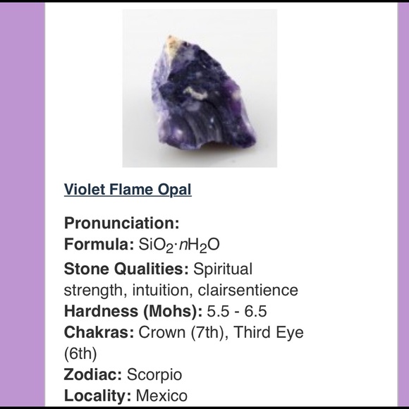 VIOLET FLAME ROCK RING IN STERLING SILVER - Picture 8 of 8